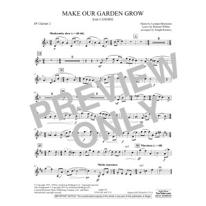 Make Our Garden Grow (from Candide) - Bb Clarinet 2